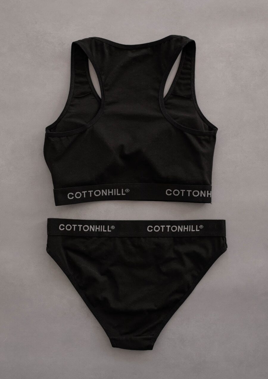 Dvodjelni set CottonComfy - crni - Slika 2