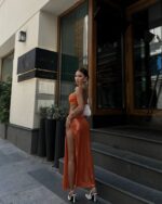 Dvodjelni set Toscana - narandžasti - Slika 3