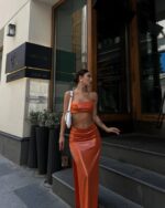 Dvodjelni set Toscana - narandžasti - Slika 4