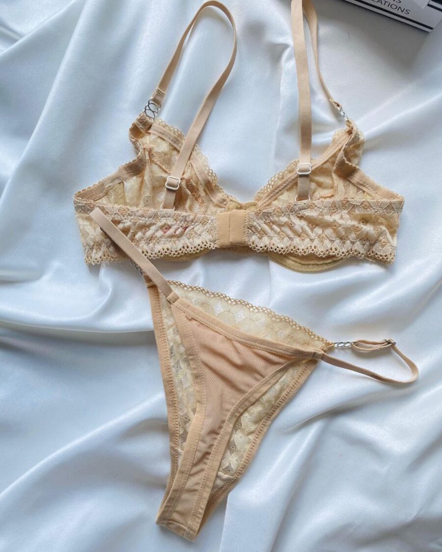 Lingerie set Retro - bež - Slika 3