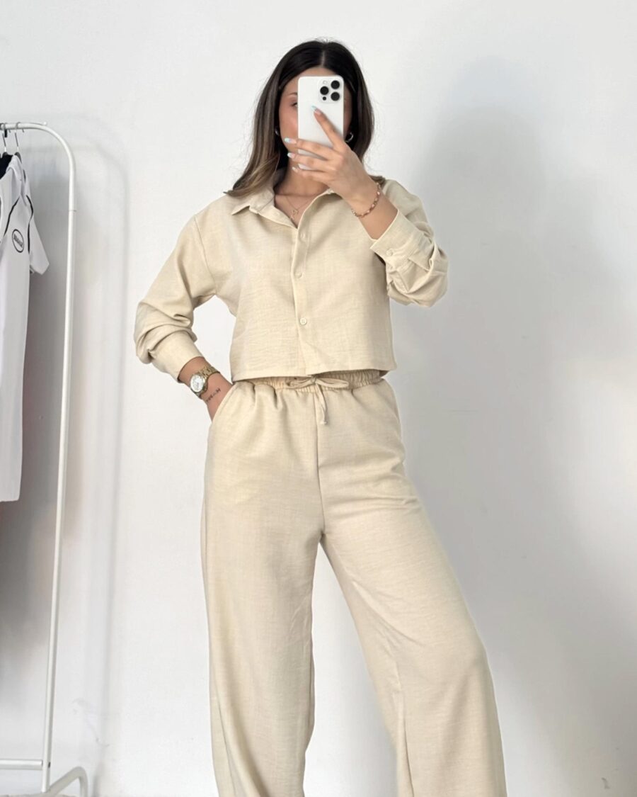 Dvodjelni set London  - cream - Slika 4