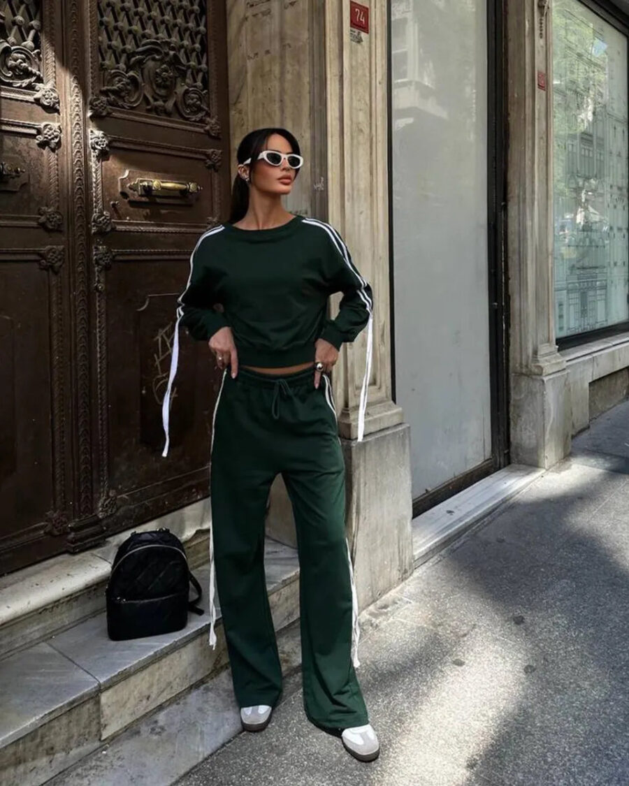 Dvodjelna trenerka Gwen - zelena - Slika 4