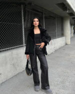 Oversize jakna Barbara - crna - Slika 2