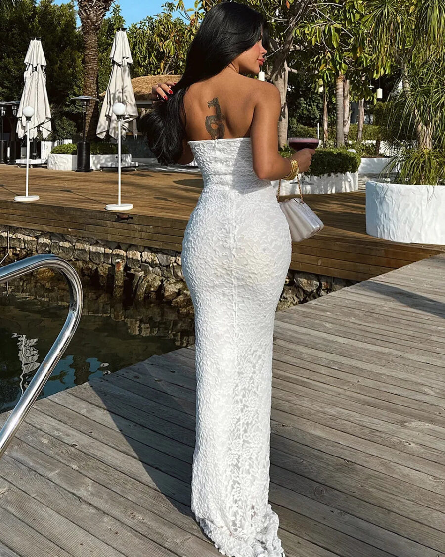 Maxi haljina Elodie - bijela - Slika 2