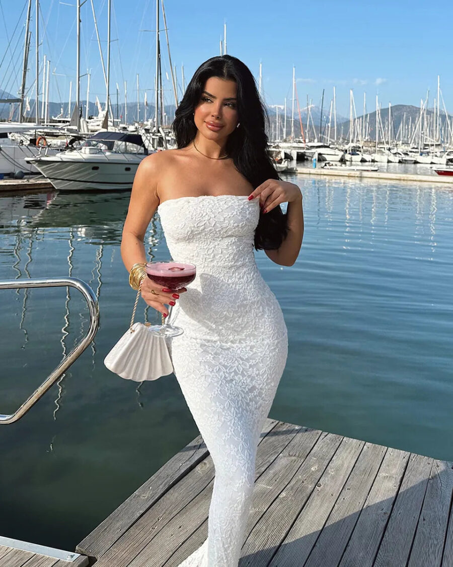 Maxi haljina Elodie - bijela - Slika 4