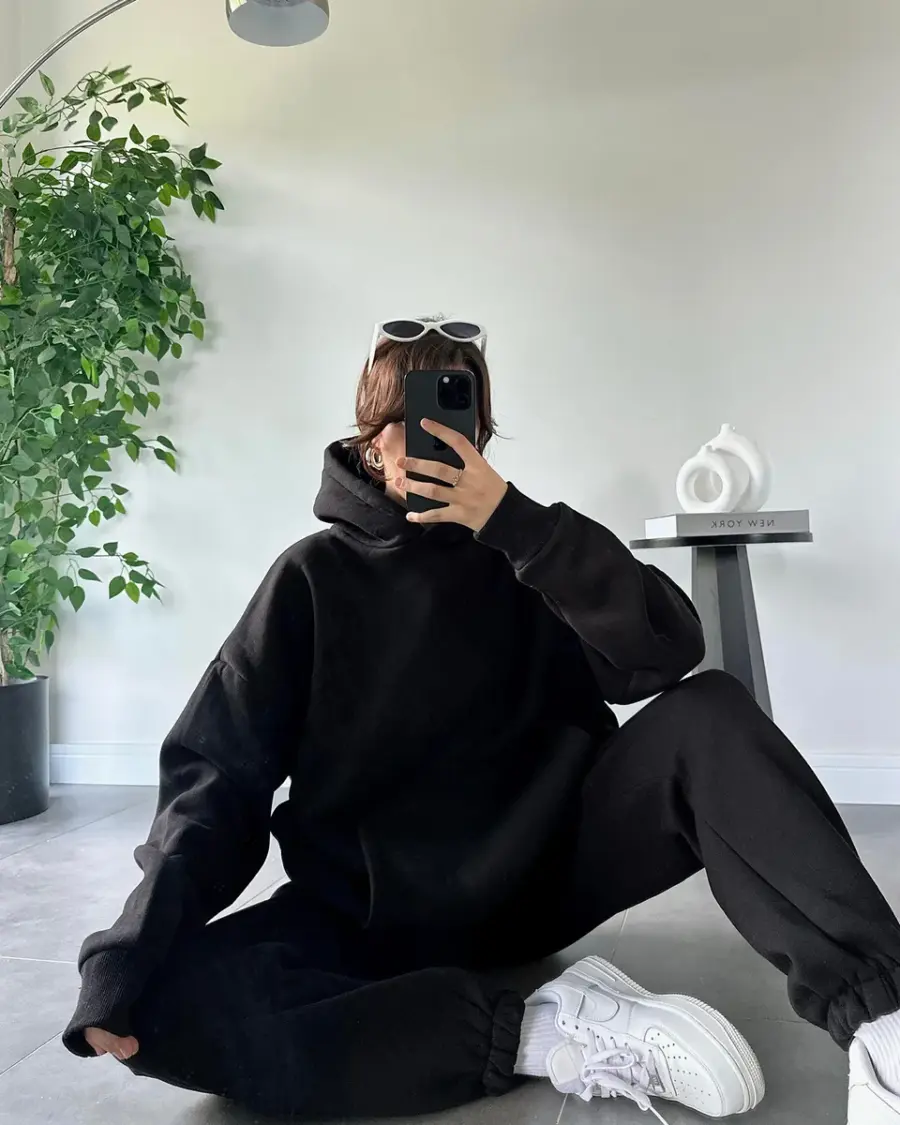 Dvodjelna termo trenerka Gale - crna - Slika 6