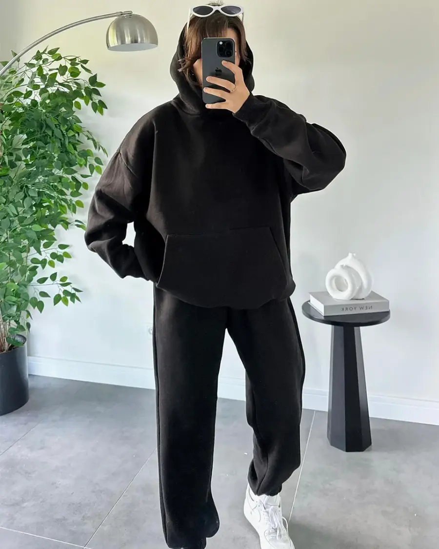 Dvodjelna termo trenerka Gale - crna - Slika 4