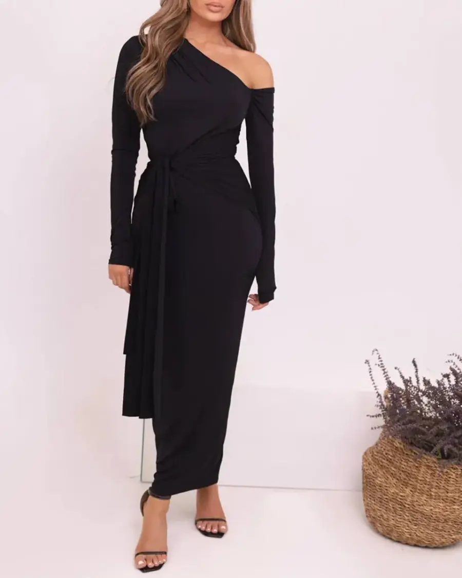 RFFSHkOyRoSACGJOaoxkY Maxi haljina Harmony - crna - Slika 1