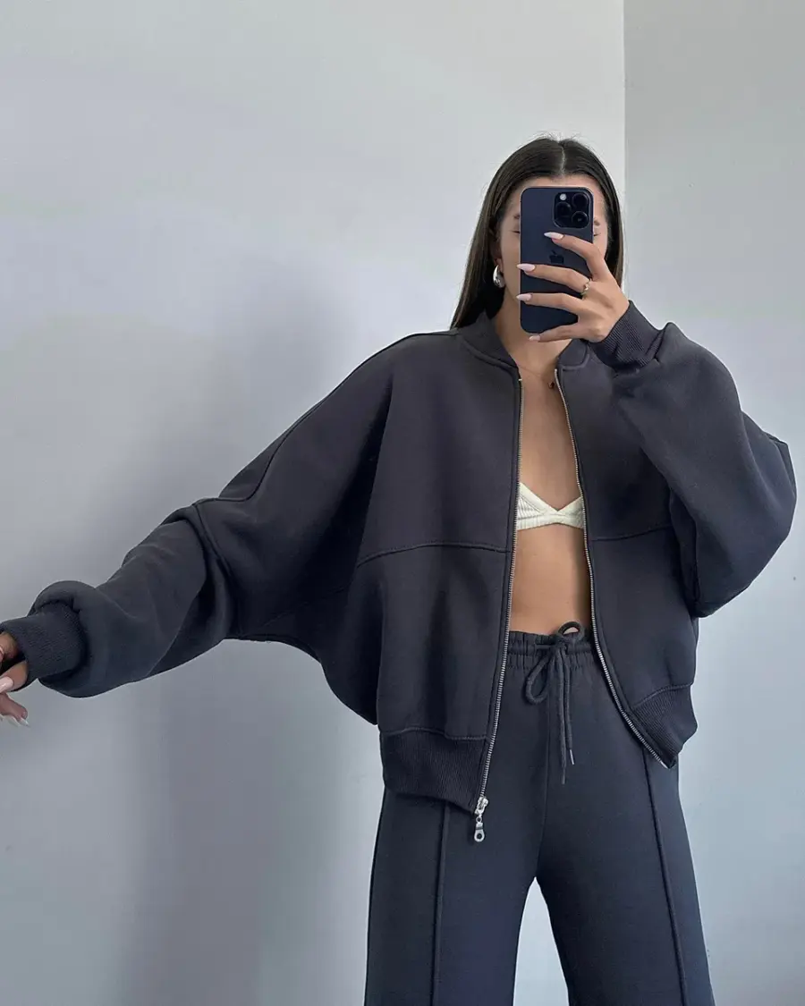 Dvodjelna termo trenerka Mars - antracit - Slika 3