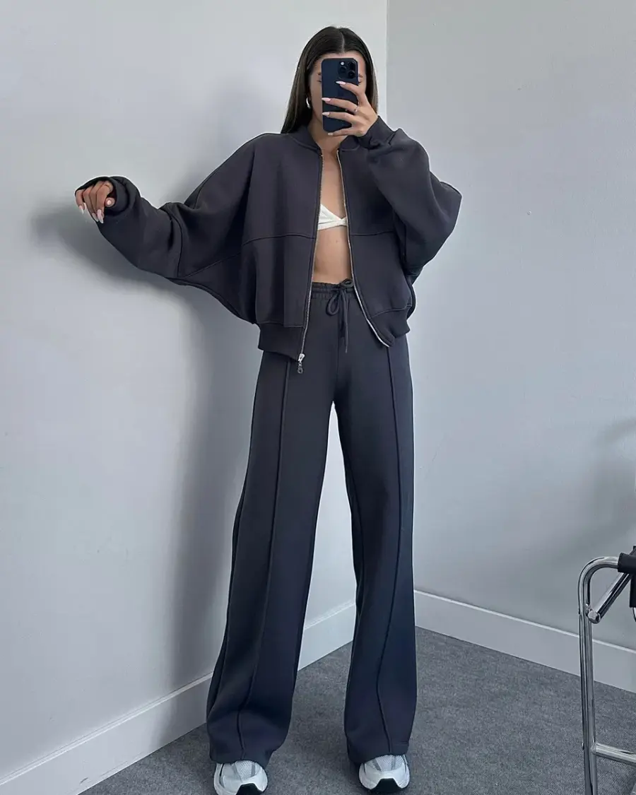 Dvodjelna termo trenerka Mars - antracit - Slika 5