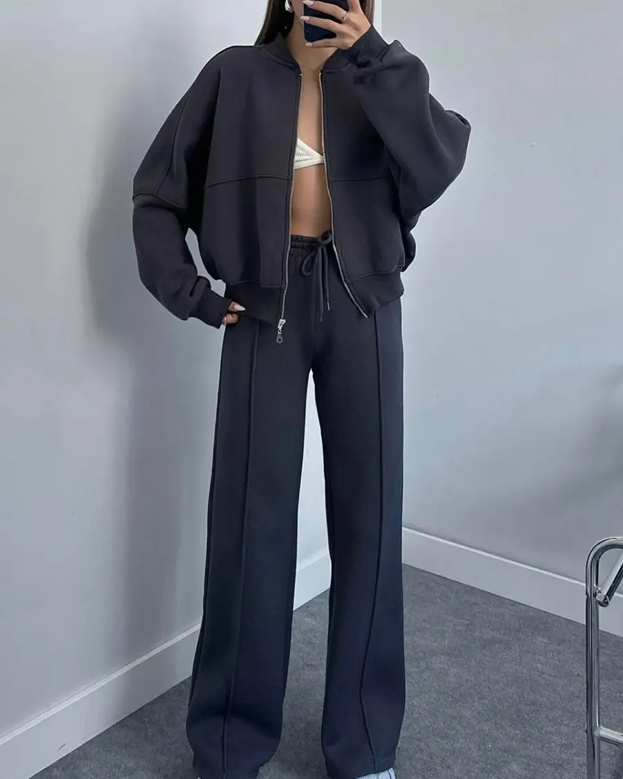 Dvodjelna termo trenerka Mars - antracit - Slika 2