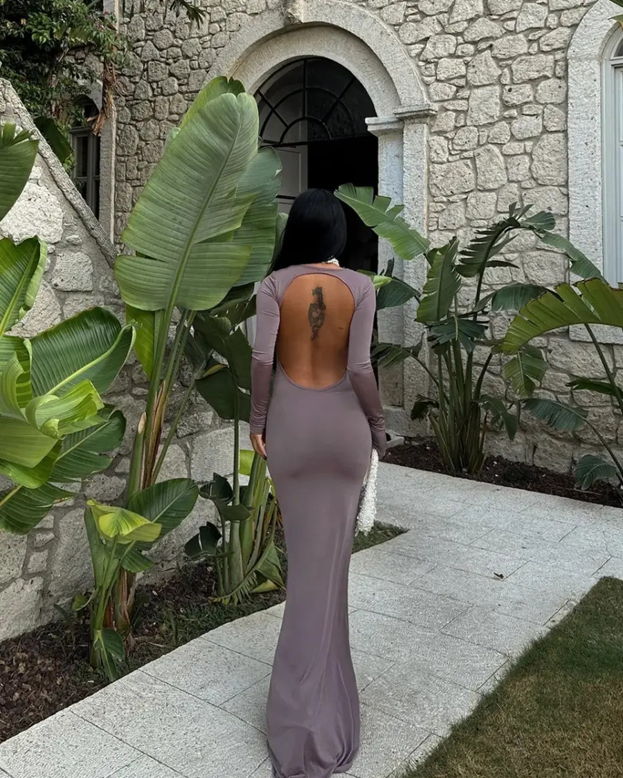 Maxi haljina Doss - taupe - Slika 3