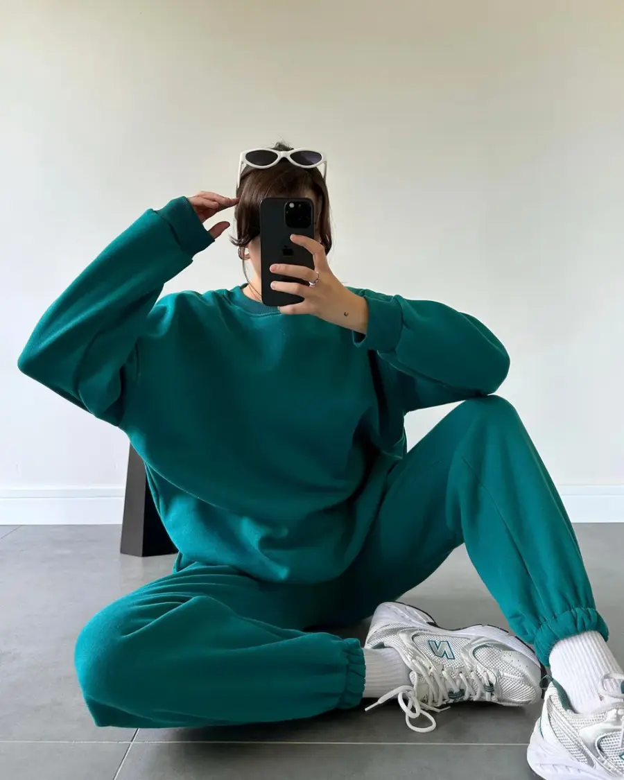 Dvodjelna termo trenerka Olivia - zelena - Slika 2