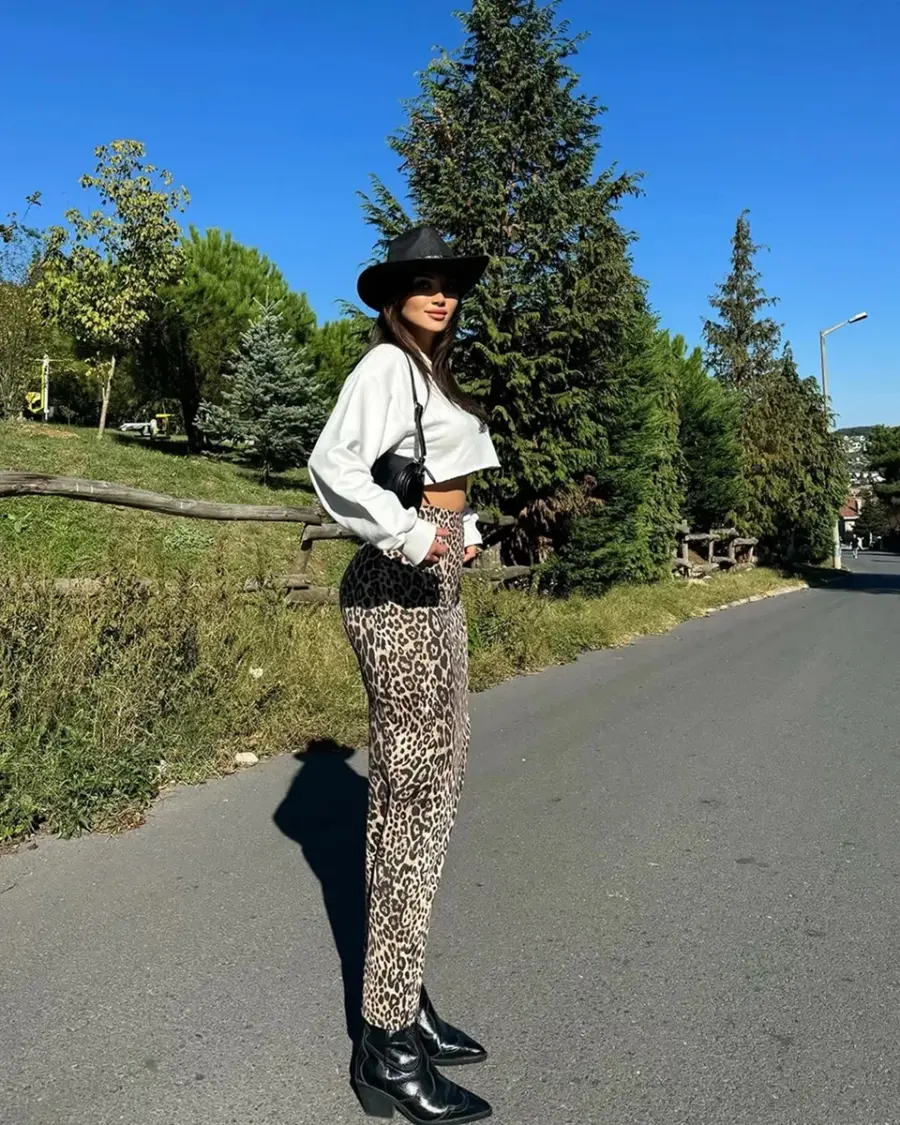 Maxi suknja Pamina - leopard print - Slika 2