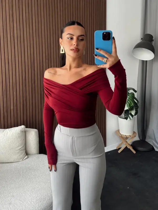 Majica Layla - bordo 4 Lunatik