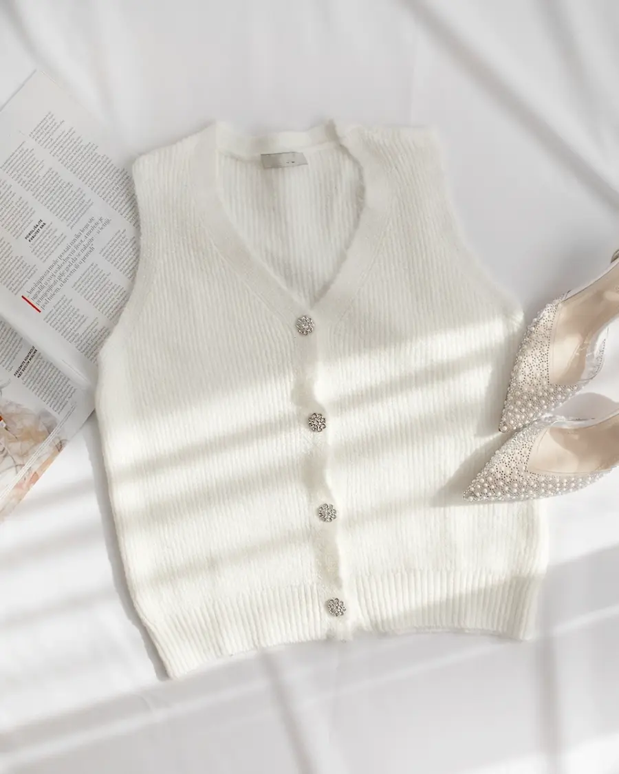 1VXIvJBvmNdnRr03TMiwB Triko prsluk Kyle - bijeli - Slika 1