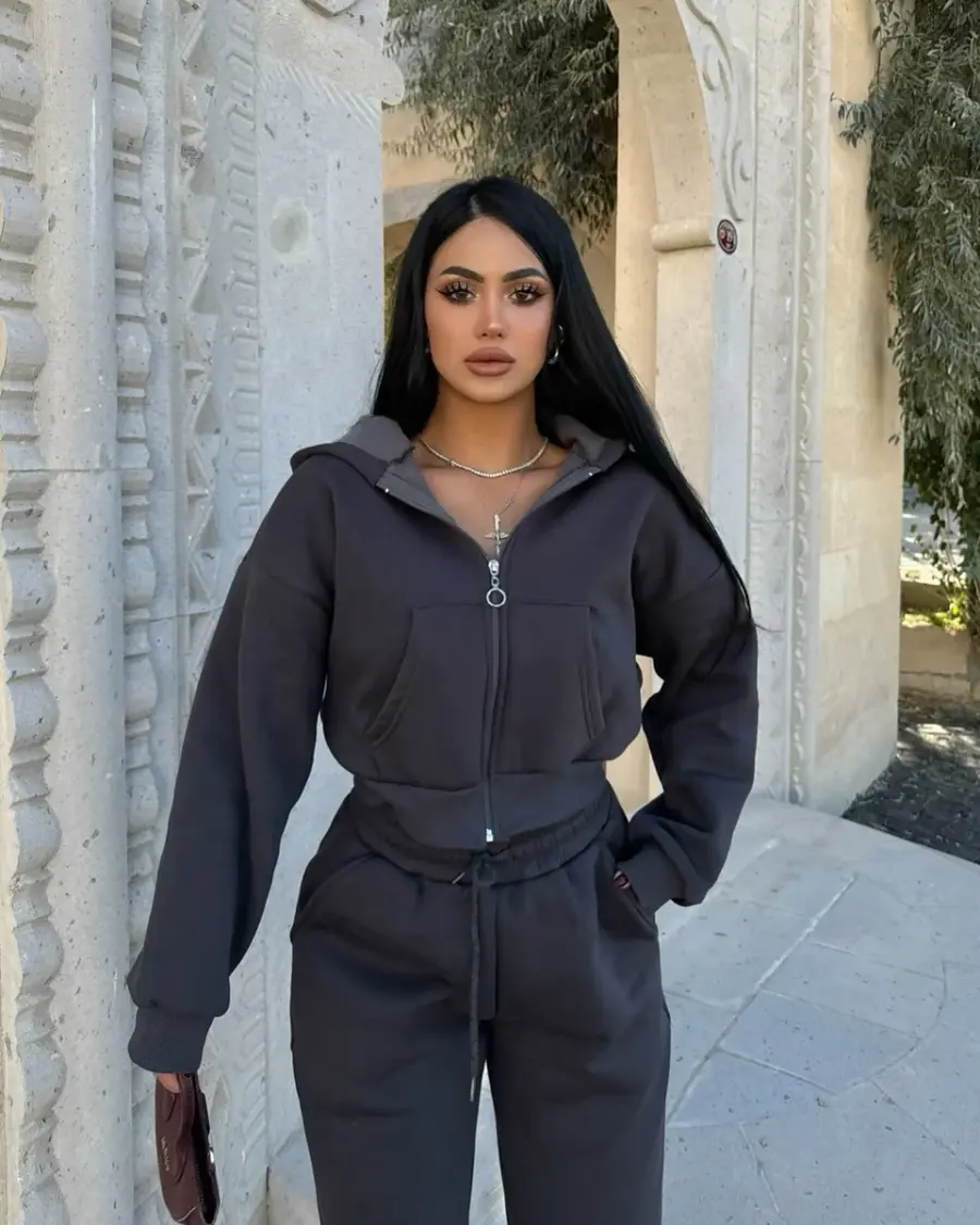 Dvodjelna termo trenerka Nols - antracit - Slika 4