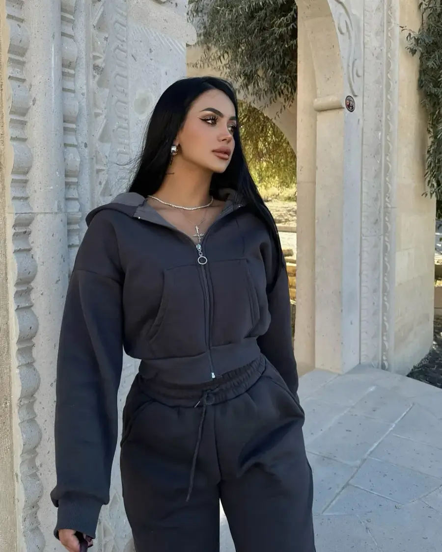 Dvodjelna termo trenerka Nols - antracit - Slika 2