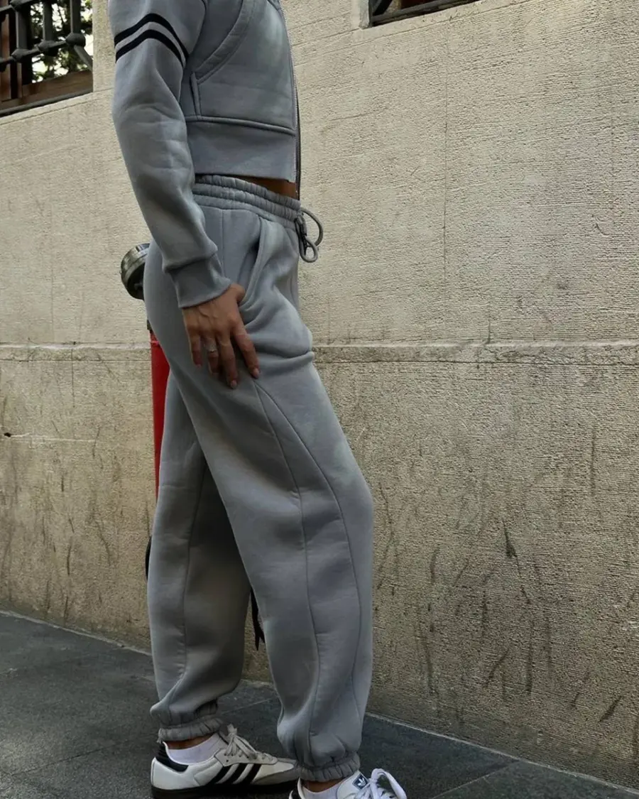 Dvodjelna trenerka Berry - siva - Slika 2