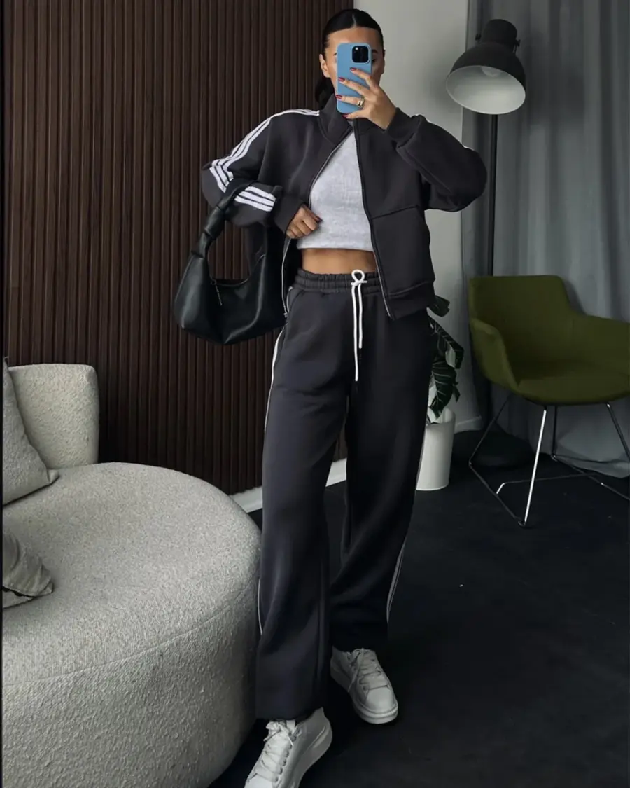 Dvodjelna trenerka Nervio - antracit - Slika 3