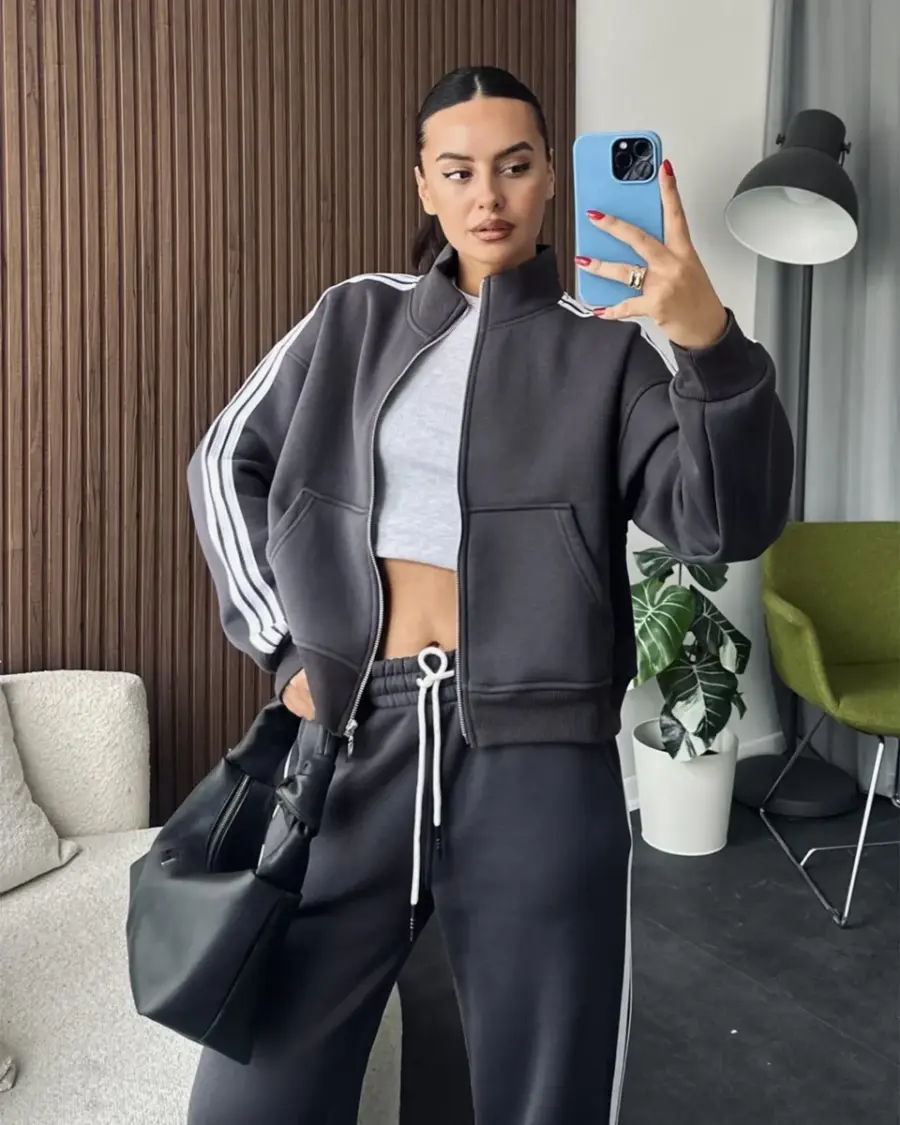 Dvodjelna trenerka Nervio - antracit - Slika 2