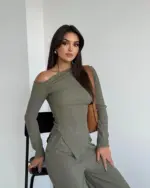 Dvodjelni set Erica - zeleni - Slika 5