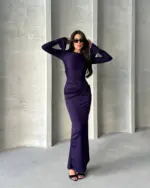 Maxi haljina Pamela - ljubičasta - Slika 2