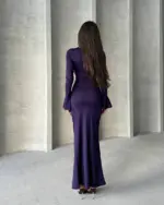 Maxi haljina Pamela - ljubičasta - Slika 3