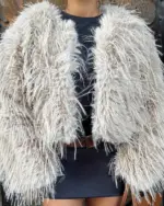 Krznena jakna Blaise - bež - Slika 6