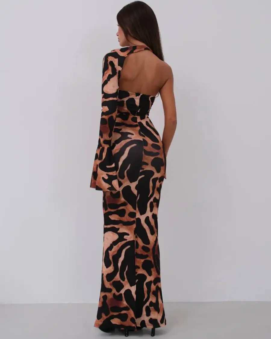 Maxi haljina Maris - leopard print - Slika 2
