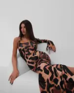 Maxi haljina Maris - leopard print - Slika 7