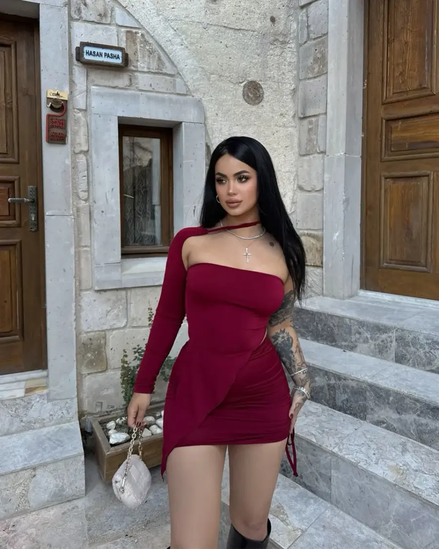 Dvodjelni set Rue - bordo - Slika 6