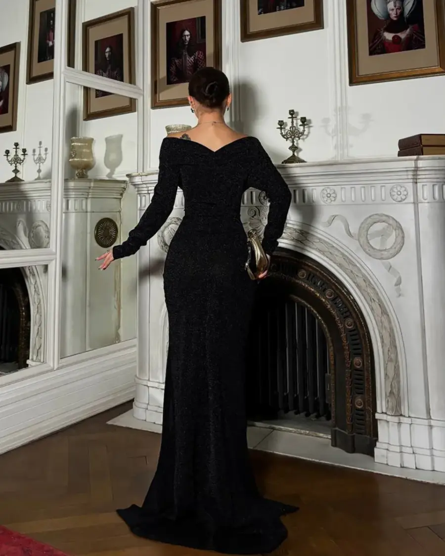 Maxi haljina Tulia - crna - Slika 4