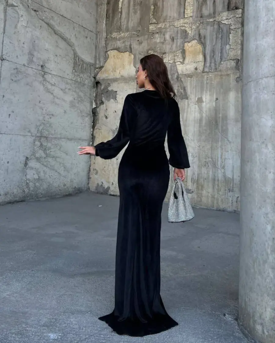 Maxi haljina Heloisa - crna - Slika 4