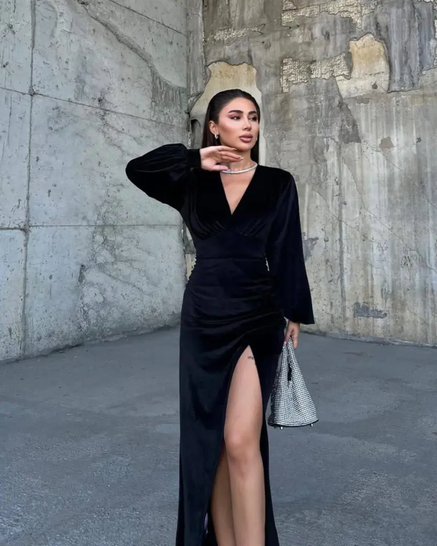 Maxi haljina Heloisa - crna - Slika 3