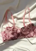 Dvodjelni lingerie set Cleo - rozi - Slika 2