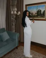 Maxi haljina Tedra - bijela - Slika 5