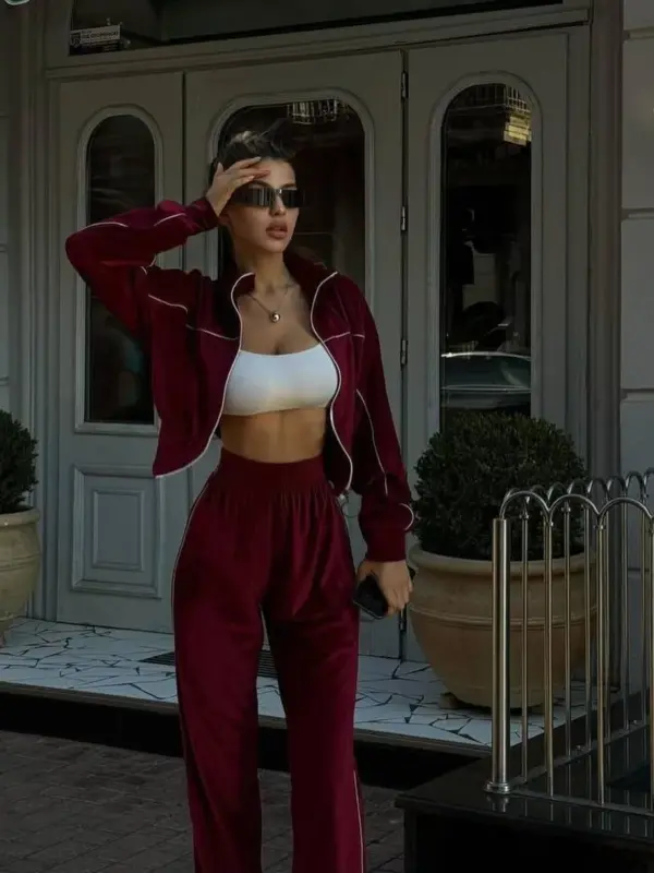 dvodjelna plišana trenerka