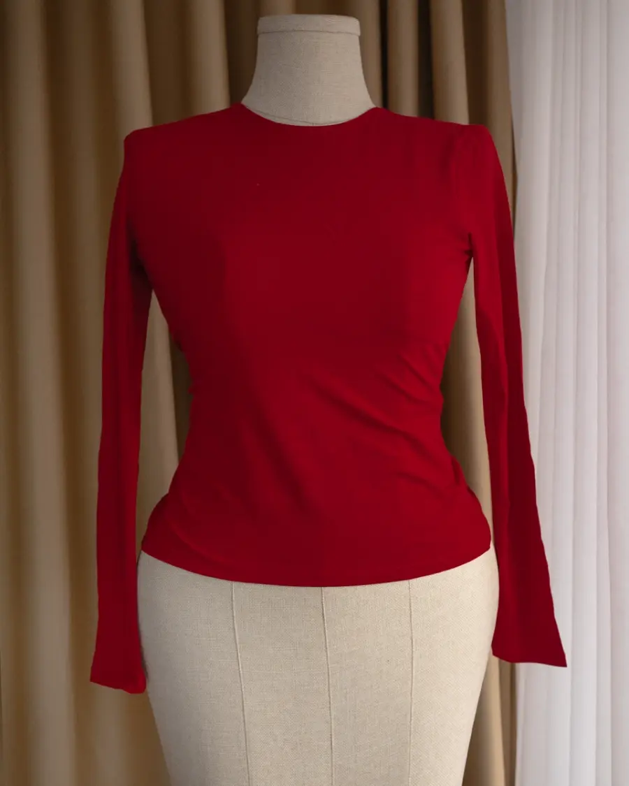 Majica Calypso - crvena - Slika 4