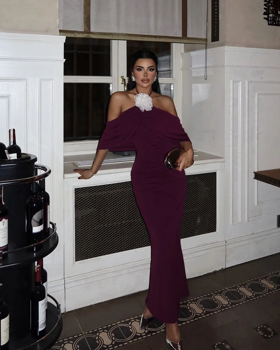 Midi haljina Lai - ljubičasta