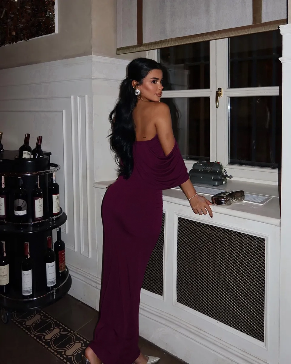 Midi haljina Lai - ljubičasta - Slika 3