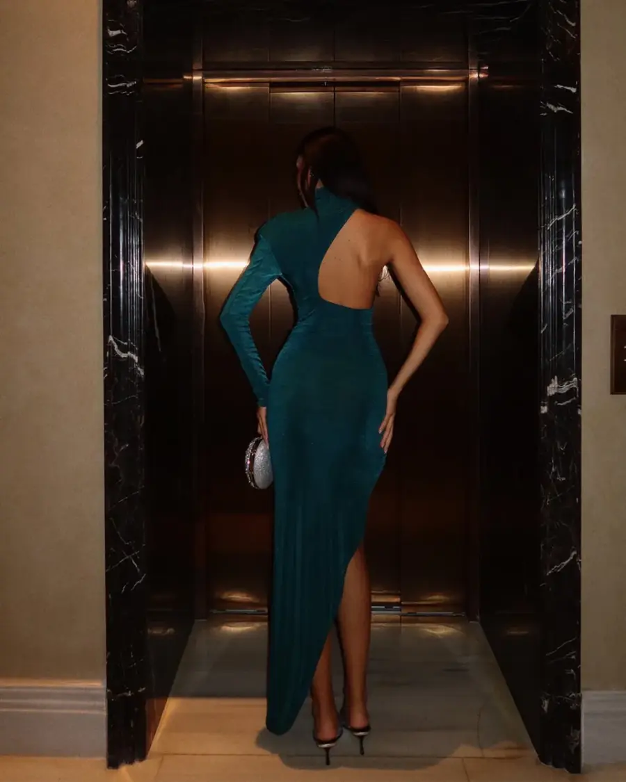 Maxi haljina Tiara  - zelena - Slika 3