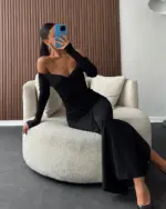 Maxi haljina Clarice - crna - Slika 2