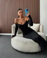 Maxi haljina Clarice - crna - Slika 4