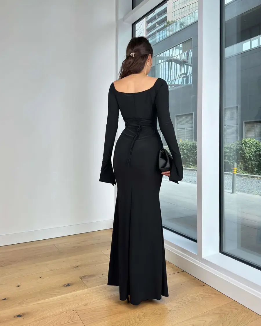 Maxi haljina Hayden - crna - Slika 3