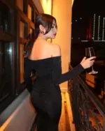 Maxi haljina Affleck  - crna - Slika 3