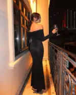 Maxi haljina Affleck  - crna - Slika 4