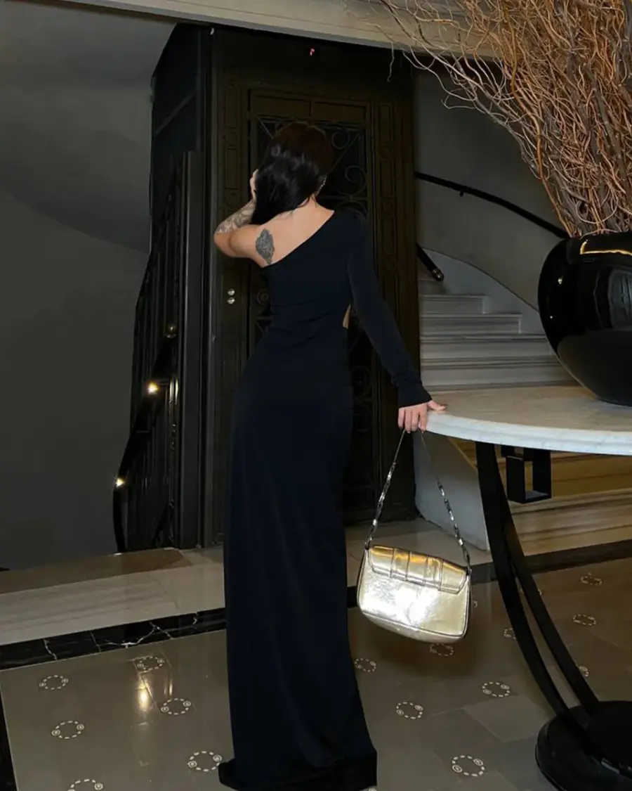 Maxi haljina Tivoli - crna - Slika 4