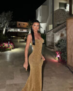 Maxi haljina Modena - golden - Slika 2