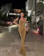 Maxi haljina Modena - golden - Slika 5